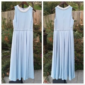 Fame and Partners Formal Dress with Pearl Collar